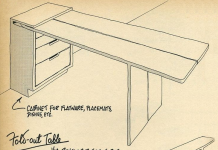 Table – Console avec rangements 2 en 1 Table-console avec rangement
