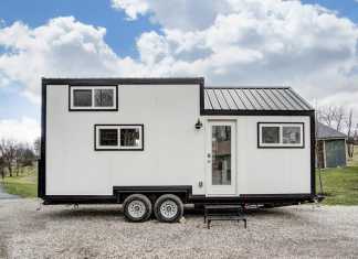 Domino Tiny House blanc et noir