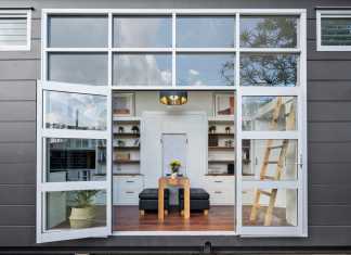 X Model Tiny House X Model mur de verre