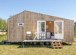 Une tiny house écologique et autonome Bardage bois tiny house écologique et autonome