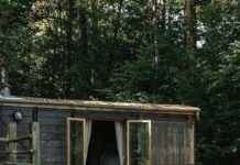 Une tiny house faite avec un vieux wagon tiny house wagon