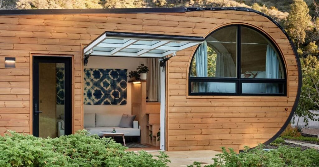 Porte basculante grove tiny house