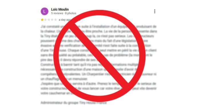 Tiny House : Alerte Désinformation Faux avis tiny house Loïc Moulin